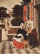 HOOCH, Pieter de Woman and Maid sg oil painting picture wholesale